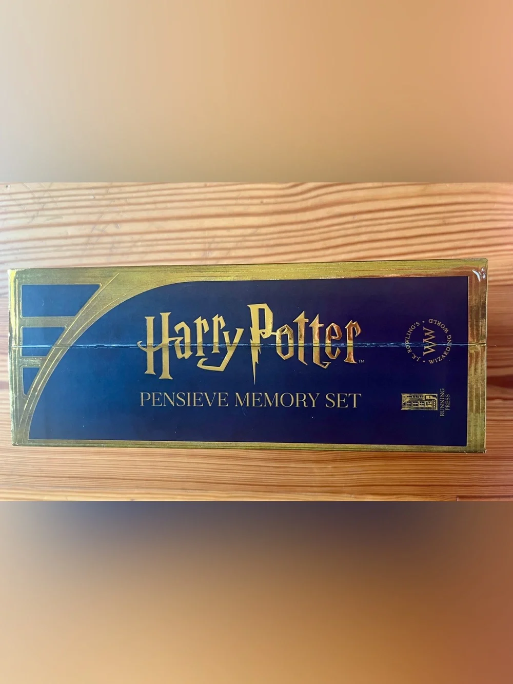 Harry Potter Gold Boxed Set Pensieve Memory Book and Pen Set Collectible